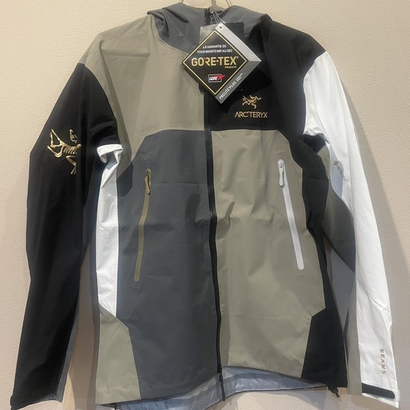 Arc'teryx Men's Black, Gray, and White Performance Jacket - Picture 1 of 4